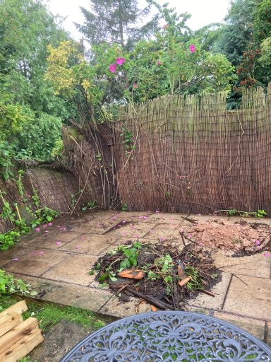 Fencing job. Balby, Doncaster. (before)